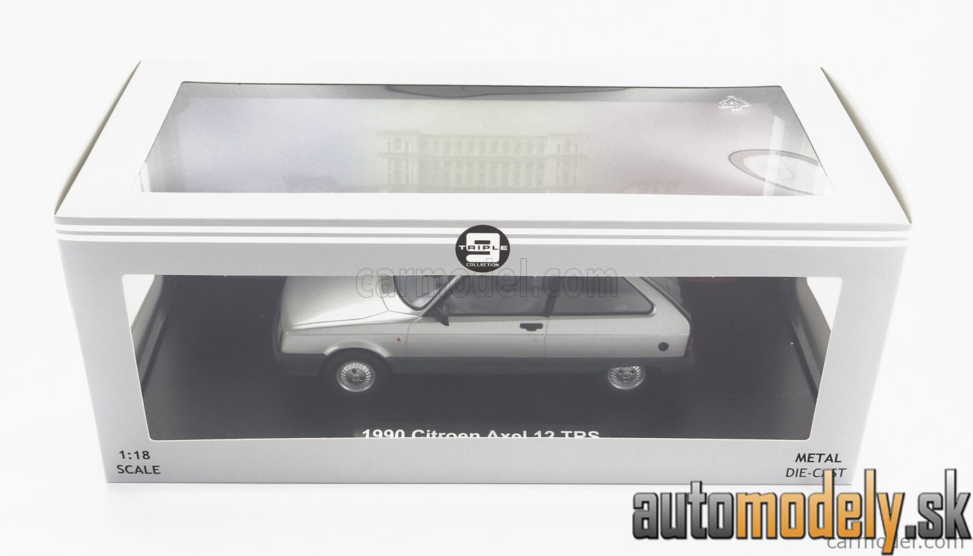 Triple9 - CITROEN AXEL 1990 SILVER - 1:18