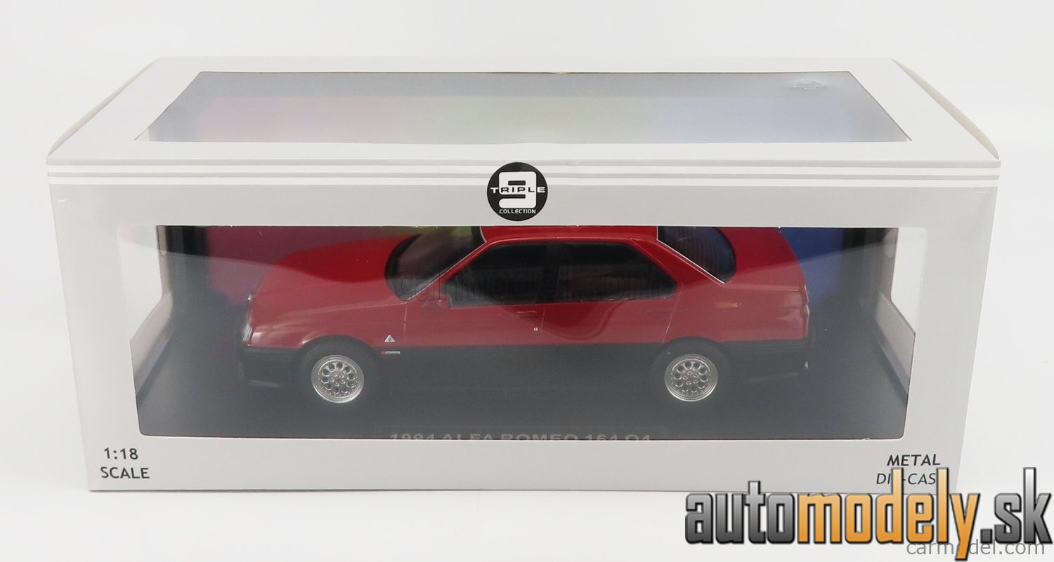 Triple9 - ALFA ROMEO 164 Q4 1994 BLACK INTERIOR RED - 1:18