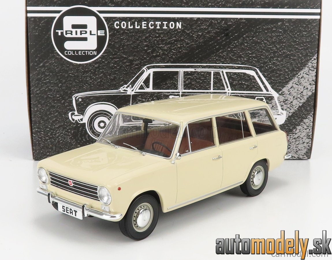 Triple9 - SEAT FIAT 124 FAMILIARE 1968 CREAM - 1:18