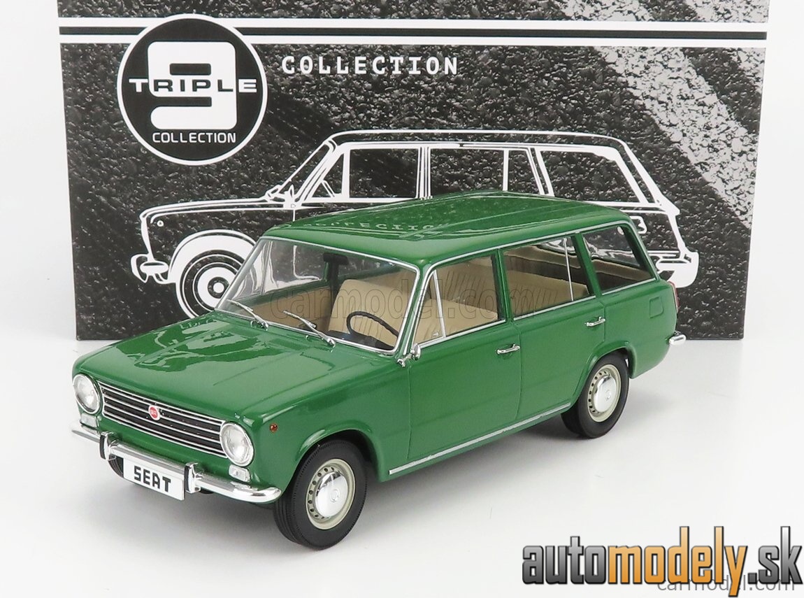 Triple9 - SEAT FIAT 124 FAMILIARE 1968 GREEN - 1:18