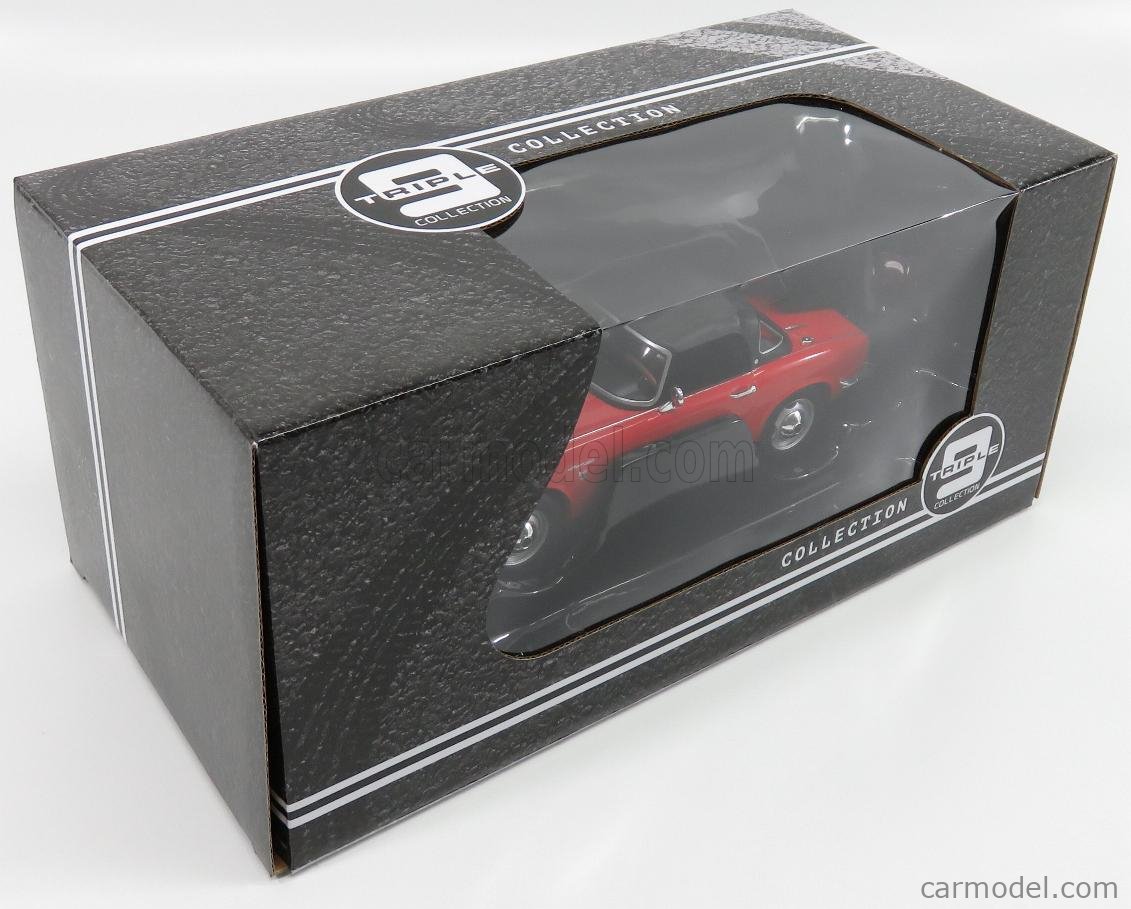 Triple9 - HONDA S800 SPIDER SOFT-TOP CLOSED 1966 RED - 1:18