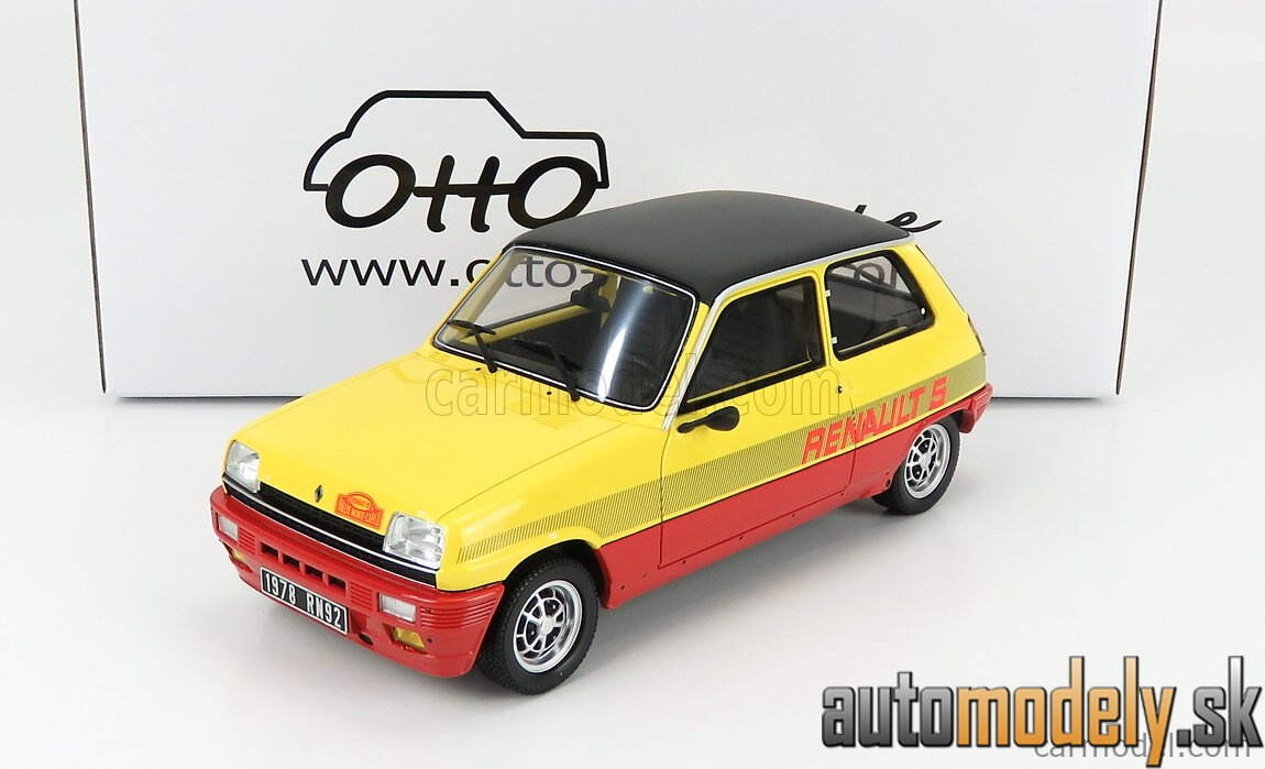 OttOmobile - RENAULT R5 TS MONTECARLO 1982 RED YELLOW BLACK - 1:18
