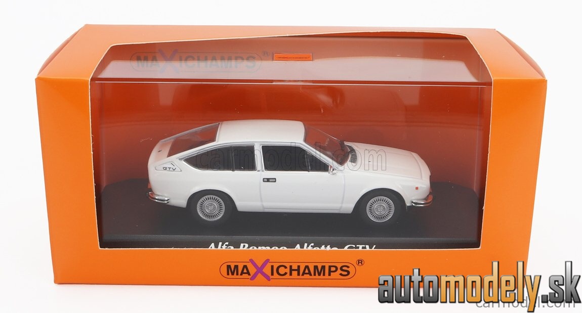 Minichamps - ALFA ROMEO ALFETTA GTV COUPE 1976 WHITE - 1:43