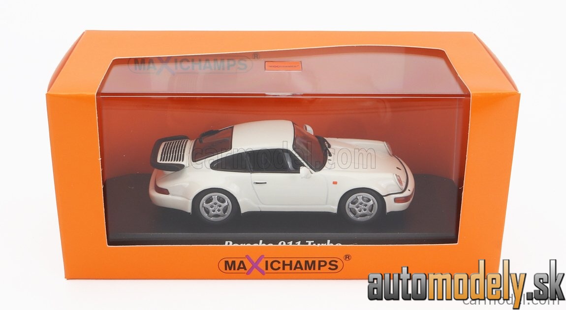 Minichamps - PORSCHE 911 964 TURBO COUPE 1990 WHITE - 1:43