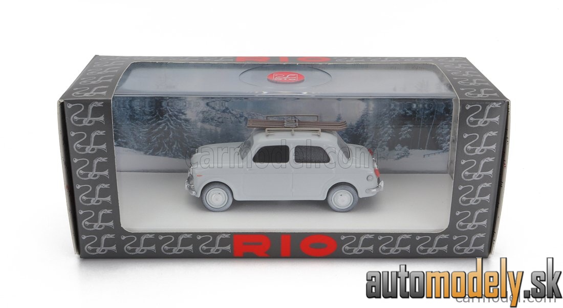 RIO - FIAT 1100 VACANZE INVERNALI - WINTER HOLIDAYS 1957 GREYN - 1:43