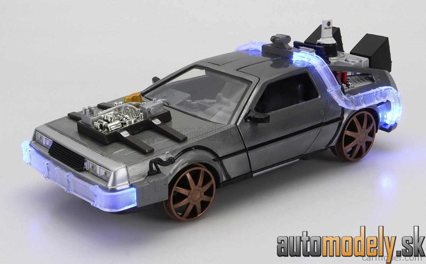 Jada - DE LOREAN TIME MACHINE (RAILWAY) BACK TO THE FUTURE 3 SILVER - 1:24