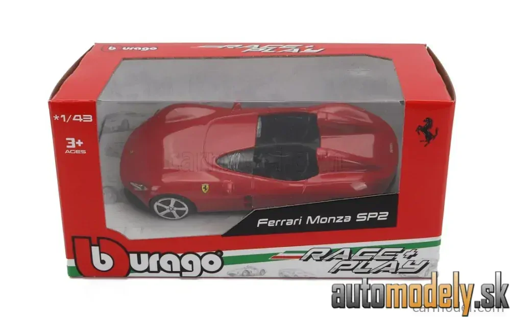 Bburago - FERRARI MONZA SP2 2018 ROSSO CORSA RED - 1:43