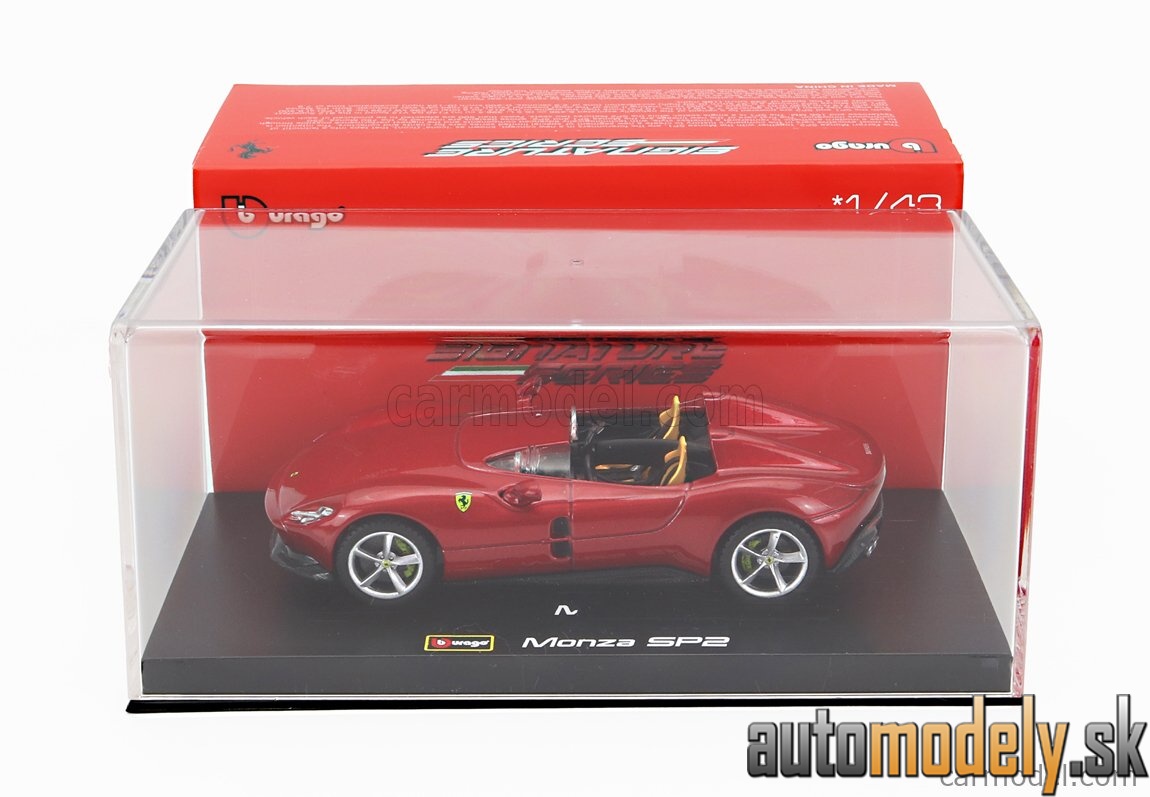 Bburago - FERRARI MONZA SP2 2018 RED MET - 1:43