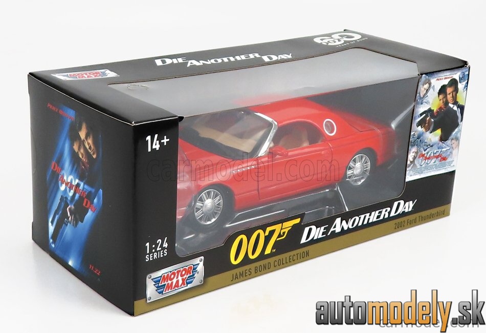 Motormax - FORD USA THUNDERBIRD 1999 007 JAMES BOND DIE ANOTHER DAY ORANGE - 1:24