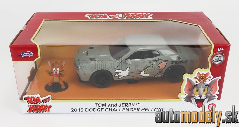 Jada - DODGE CHALLENGER COUPE 2015 TOM & JERRY GREY - 1:24