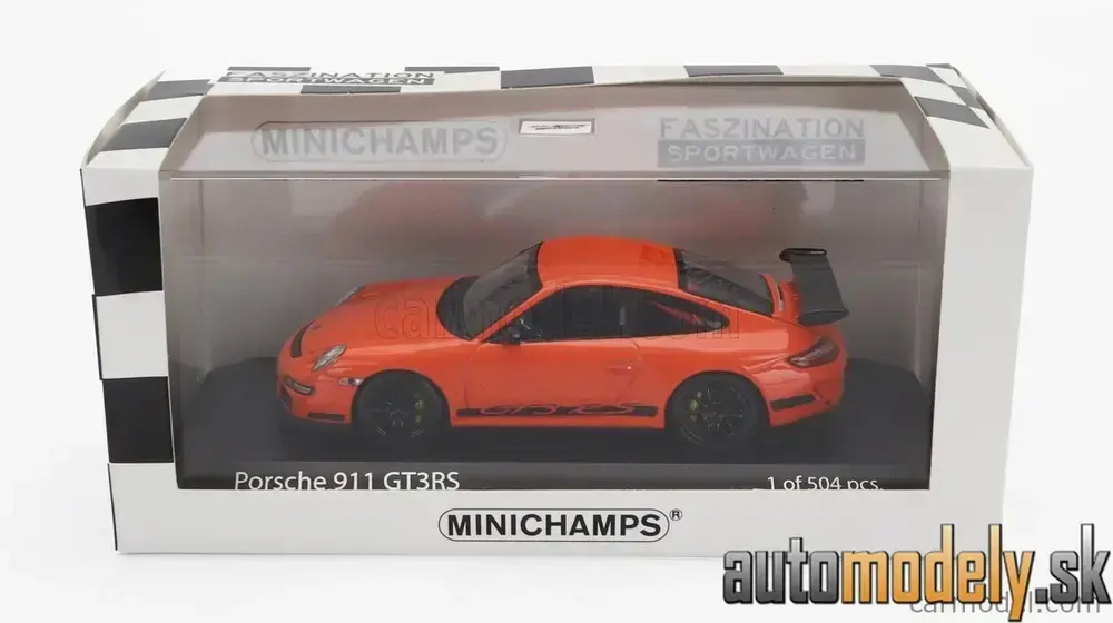 Minichamps - PORSCHE 911 997 GT3 RS COUPE 2006 ORANGE BLACK - 1:43