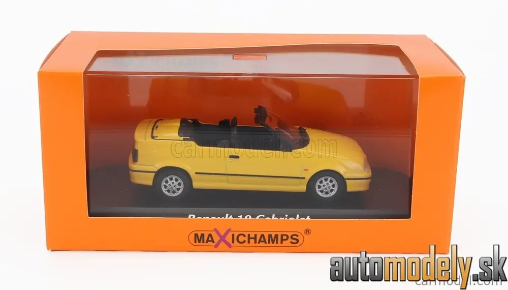 Minichamps - RENAULT R19 CABRIOLET 1992 YELLOW - 1:43