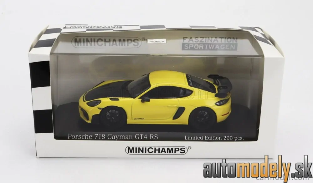 Minichamps - PORSCHE 718 (982) CAYMAN GT4 RS 2021 BLACK RIMS - 1:43