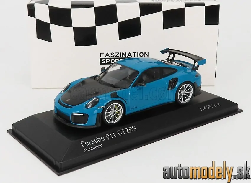 Minichamps - PORSCHE 911 991-2 GT2 RS COUPE 2018 SILVER RIMS - 1:43
