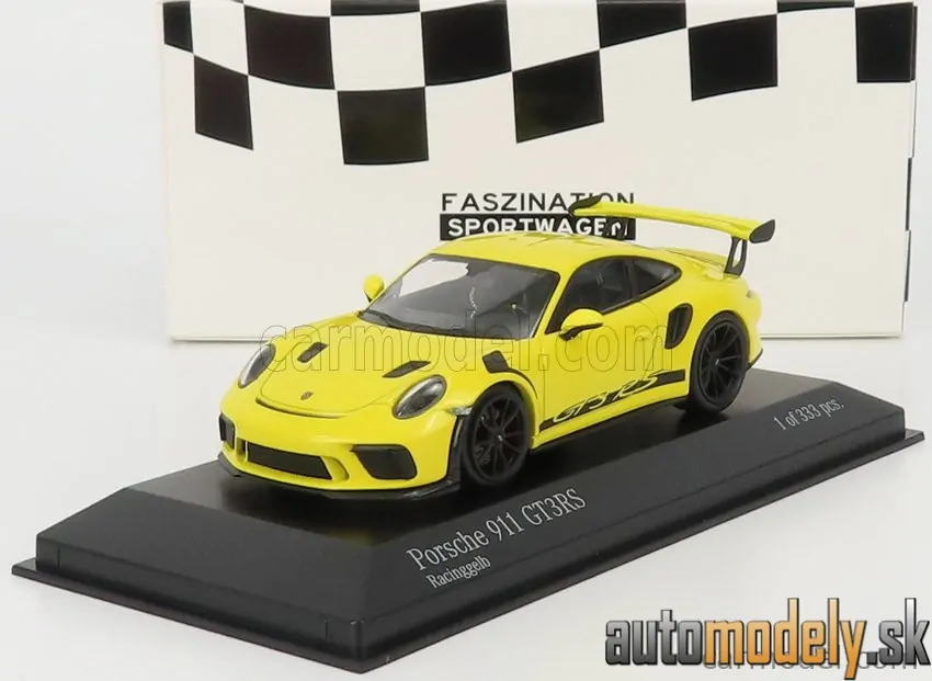 Minichamps - PORSCHE 911 991-2 GT3 RS COUPE 2018 BLACK RIMS - 1:43