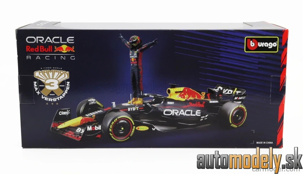 BURAGO - RED BULL - F1 RB19 TEAM ORACLE RED BULL RACING N 1 WORLD CHAMPION SEASON 2023 MAX VERSTAPPEN - 1:24