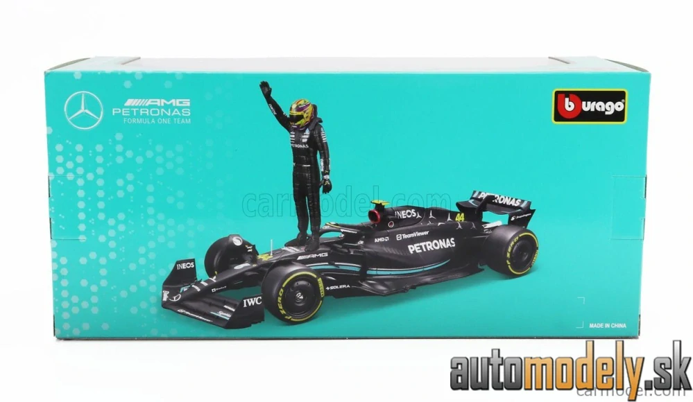 BURAGO - MERCEDES GP - F1 W14 TEAM MERCEDES-AMG PETRONAS FORMULA ONE N 44 SEASON 2023 LEWIS HAMILTON - 1:24