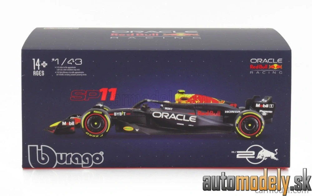 BURAGO - RED BULL - F1 RB20 TEAM ORACLE RED BULL RACING N 11 SEASON 2024 SERGIO PEREZ - 1:43