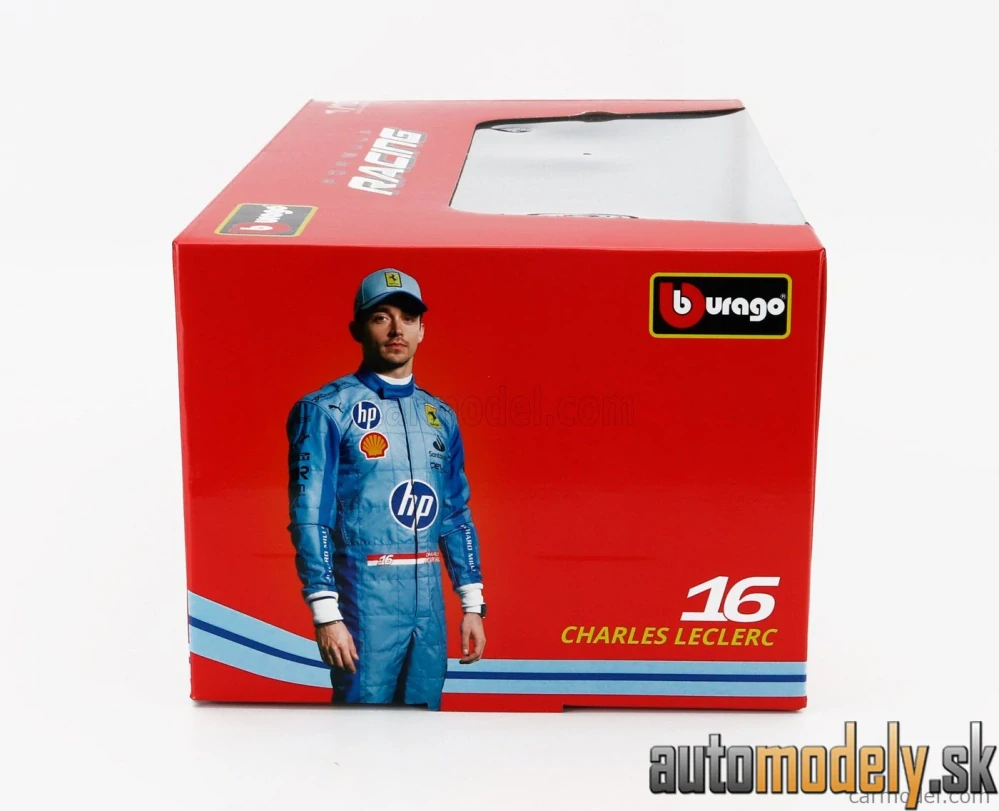 Bburago - FERRARI - F1 SF-24 TEAM SCUDERIA FERRARI N 16 3rd MIAMI GP 2024 CHARLES LECLERC - 1:18
