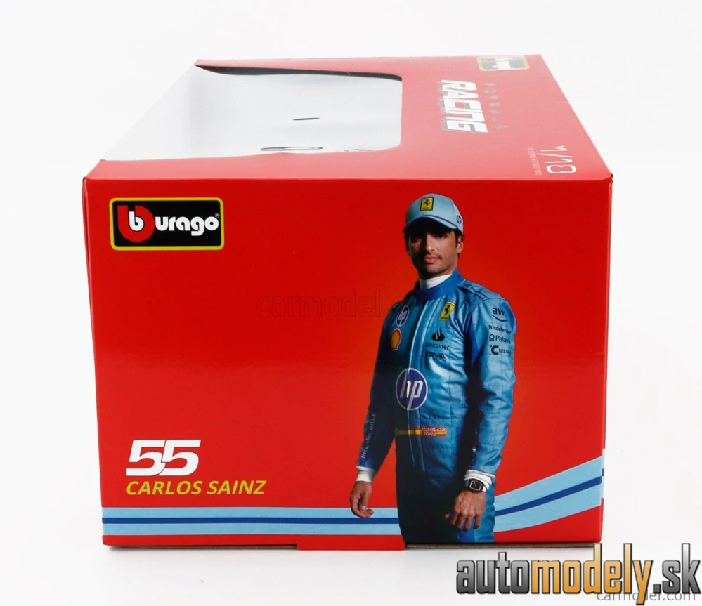 Bburago - FERRARI - F1 SF-24 TEAM SCUDERIA FERRARI N 55 5th MIAMI GP 2024 CARLOS SAINZ - 1:18