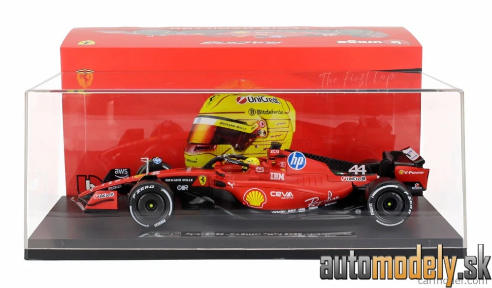 Bburago - FERRARI F1 SF-23 TEAM SCUDERIA FERRARI HP N 44 FIORANO 2025 LEWIS HAMILTON - 1:18