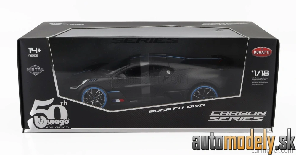 Bburago - BUGATTI - DIVO 2018 - 50th ANNIVERSARY BBURAGO - 1:18
