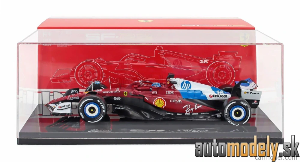 Bburago - FERRARI - F1 SF-25 TEAM SCUDERIA FERRARI N 16 MIAMI GP 2025 CHARLES LECLERC - 1:18