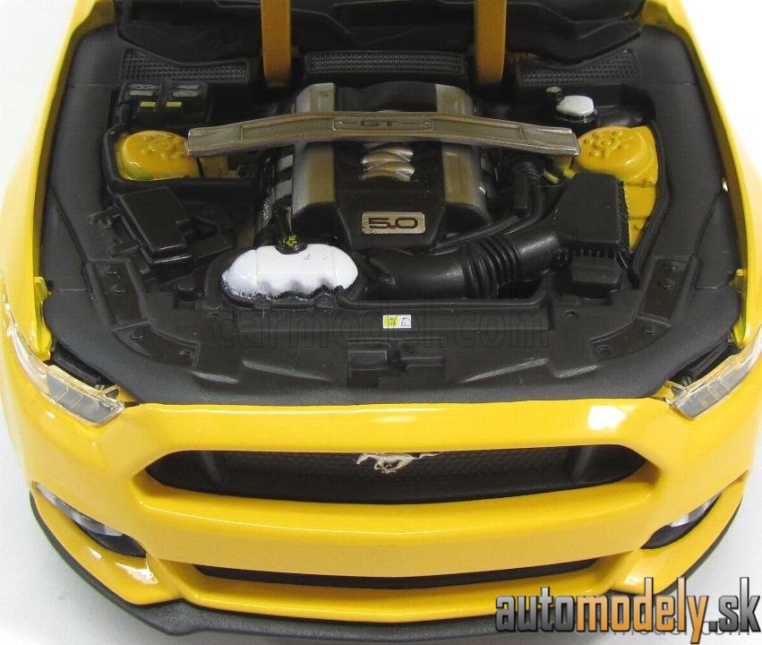 Maisto - FORD USA - MUSTANG COUPE 5.0 GT 2015 - YELLOW - 1:18