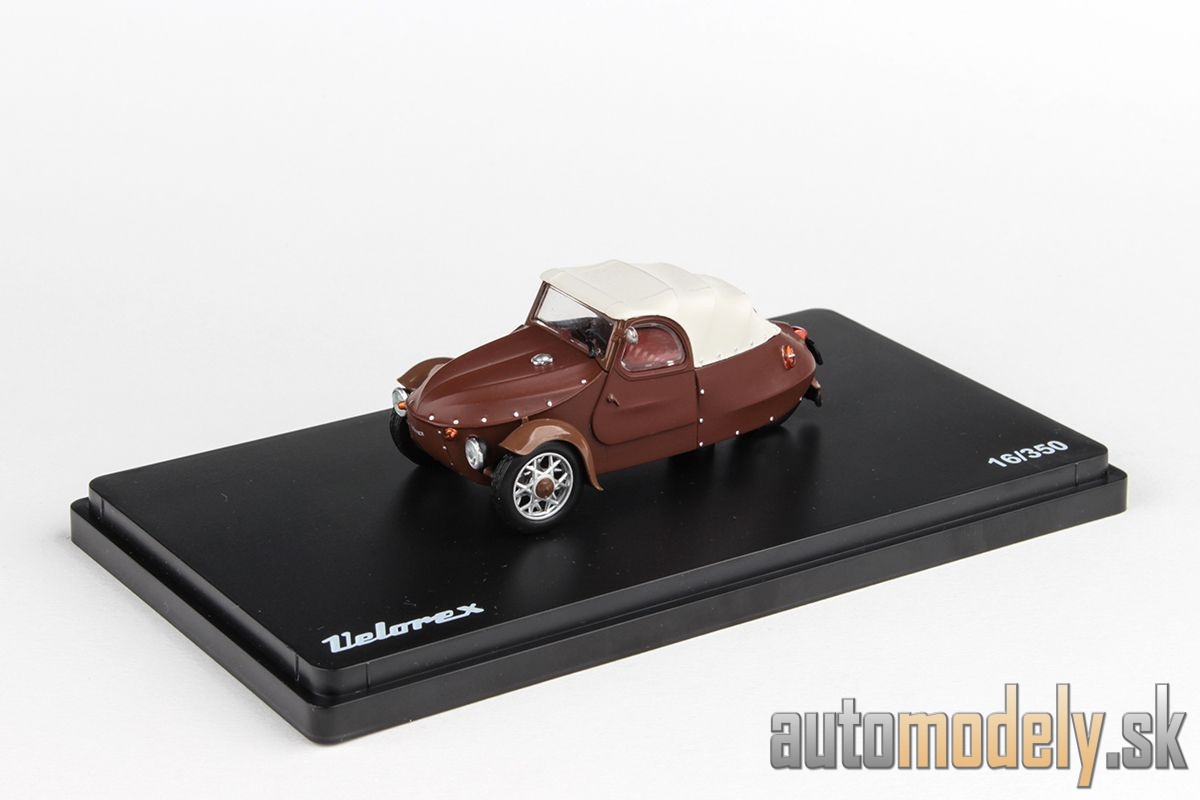 Abrex - Velorex 16/350 (1966) Hnedá/Svetlo Šedá/Hnedá - 1:43