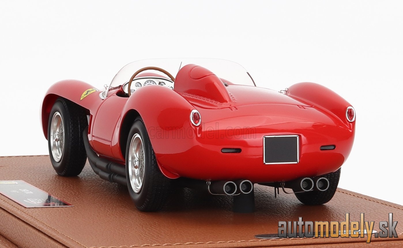 BBR-MODELS - FERRARI - 250TR TESTAROSSA SPIDER 1957 - CON VETRINA - WITH SHOWCASE (RED) - 1:18