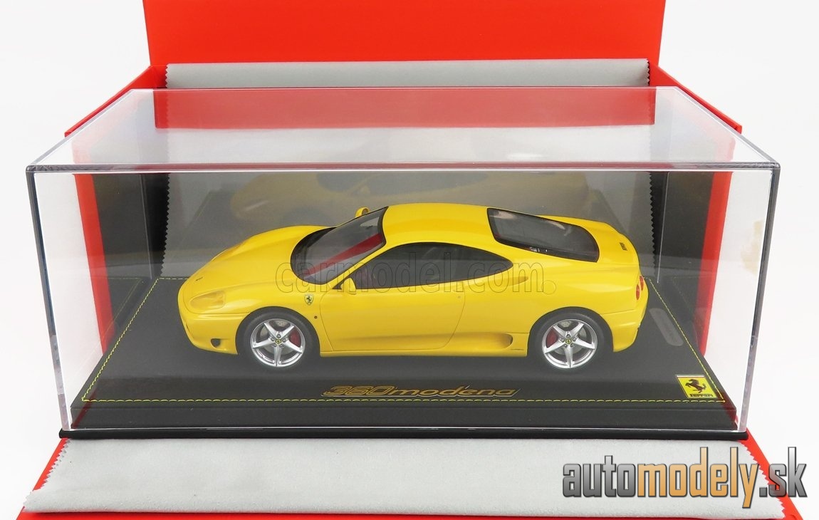 BBR-MODELS - FERRARI - 360 MODENA 1999 - F1 GEAR BOX - CAMBIO F1 - CON VETRINA - WITH SHOWCASE (YELLOW) - 1:18