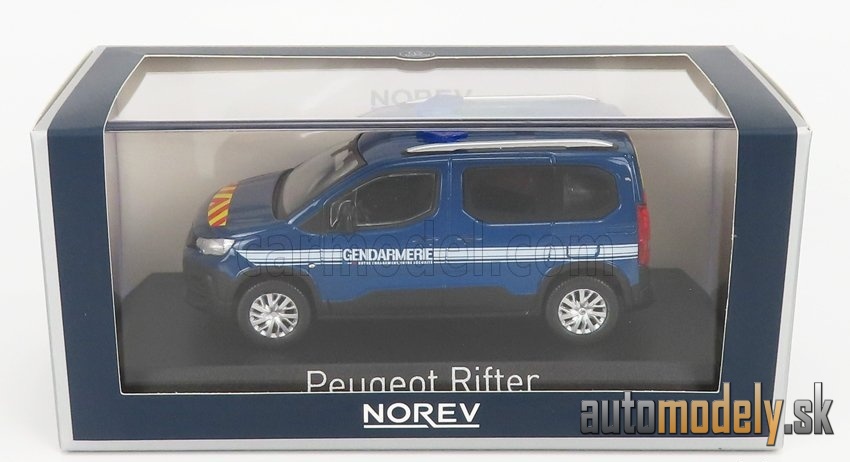 NOREV - PEUGEOT - RIFTER GENDARMERIE POLICE OTREMER 2019 (BLUE)- 1:43