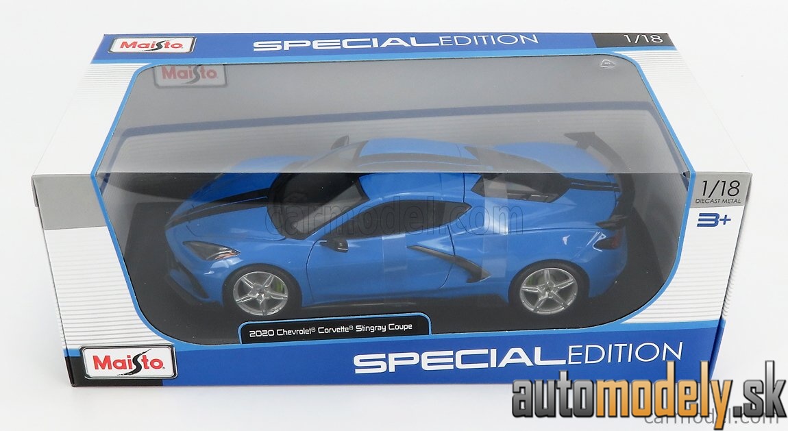 Maisto - CHEVROLET - CORVETTE STINGRAY 2020 - BLUE - 1:18