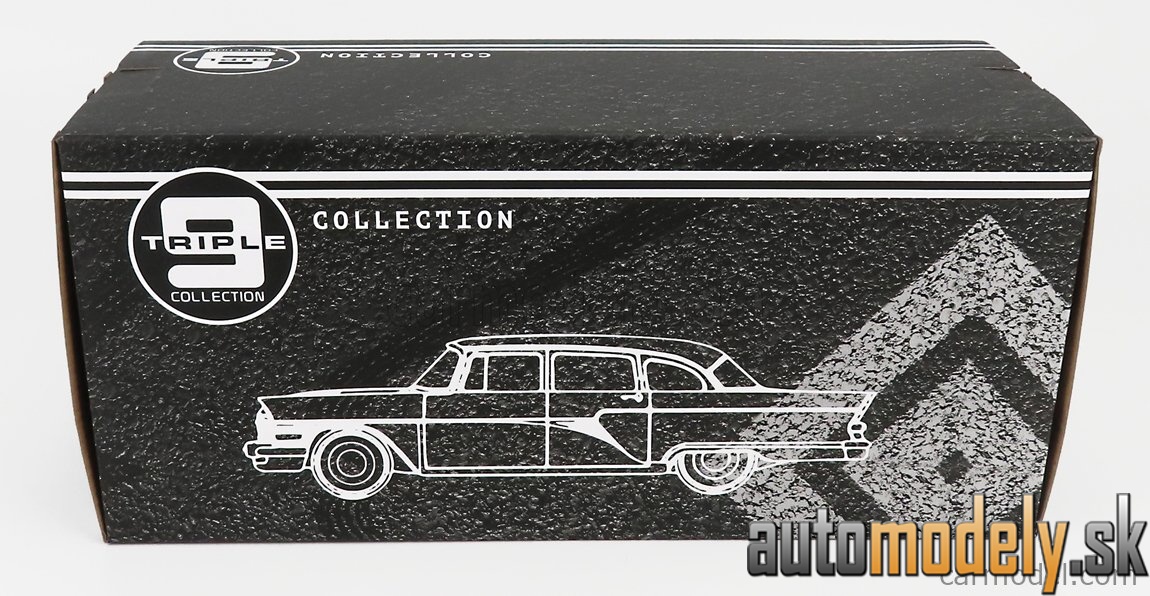 Triple9 - GAZ 13 Čajka 1959 tmavočervená biela - 1:18