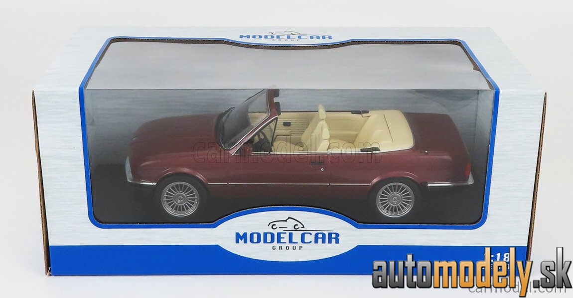 MCG - BMW 3-SERIES 325i (E30) CABRIOLET 1989 RED - 1:18