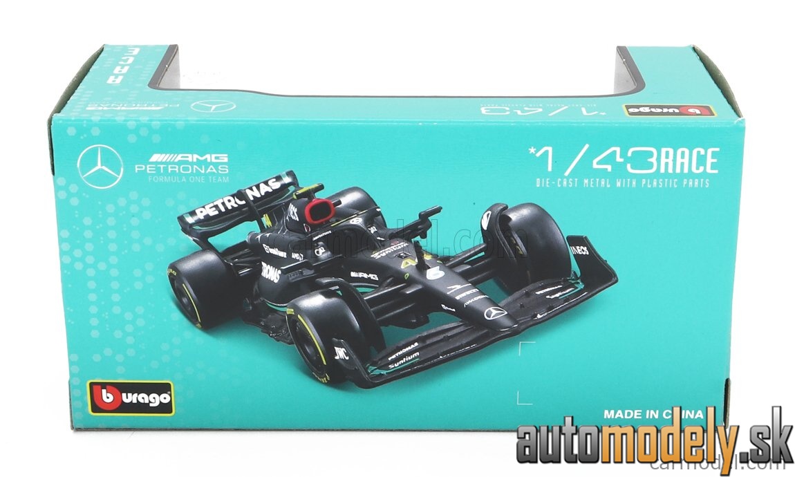Bburago - MERCEDES GP F1 W14 TEAM MERCEDES-AMG PETRONAS FORMULA ONE N 63 SEASON 2023 GEORGE RUSSEL - 1:43