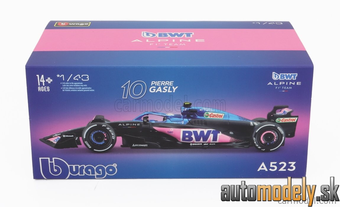 Bburago - RENAULT F1 A523 TEAM BWT ALPINE F1 N 10 SEASON 2023 PIERRE GASLY - 1:43