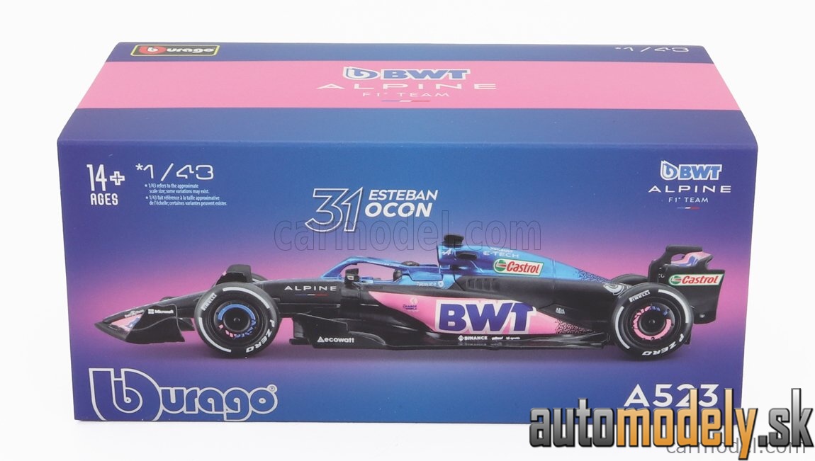 Bburago - RENAULT F1 A523 TEAM BWT ALPINE F1 N 31 SEASON 2023 ESTEBAN OCON - 1:43