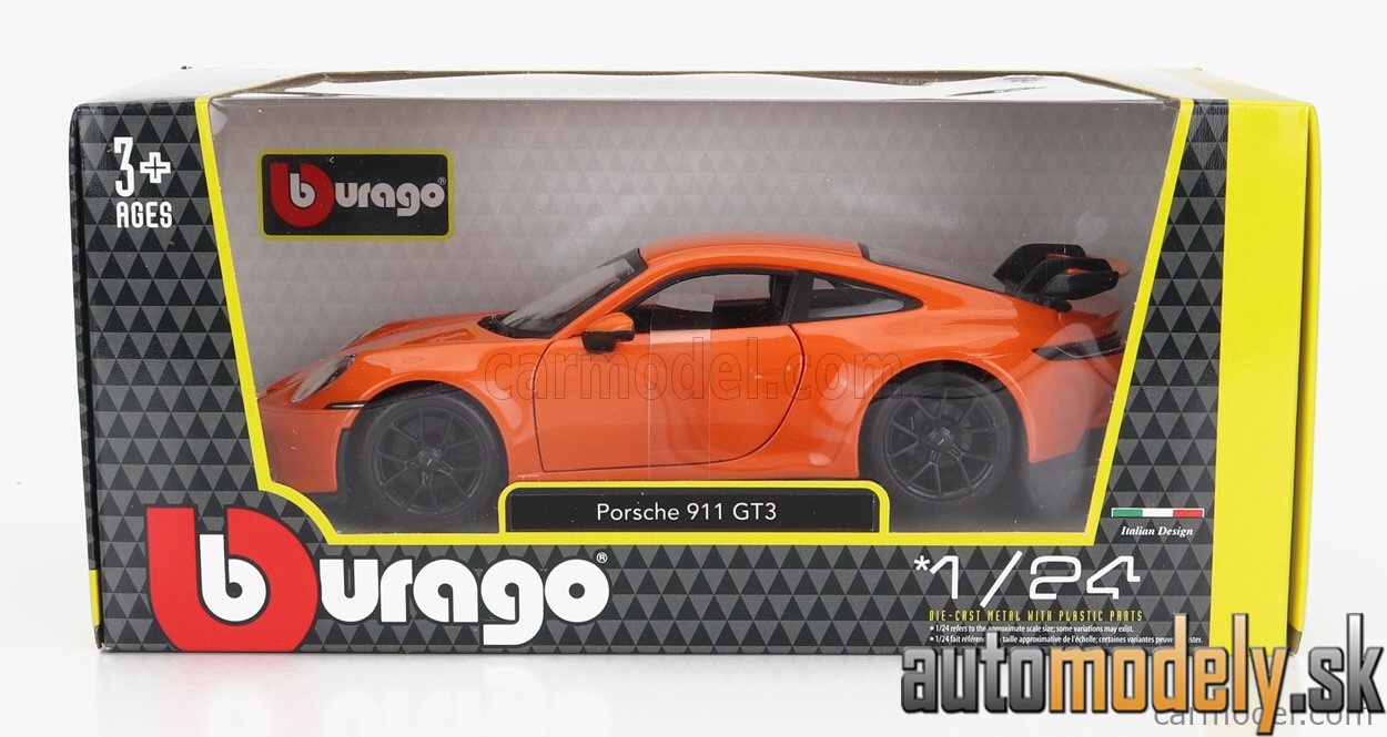 Bburago - PORSCHE 911 992 GT3 COUPE 2021 ORANGE - 1:24