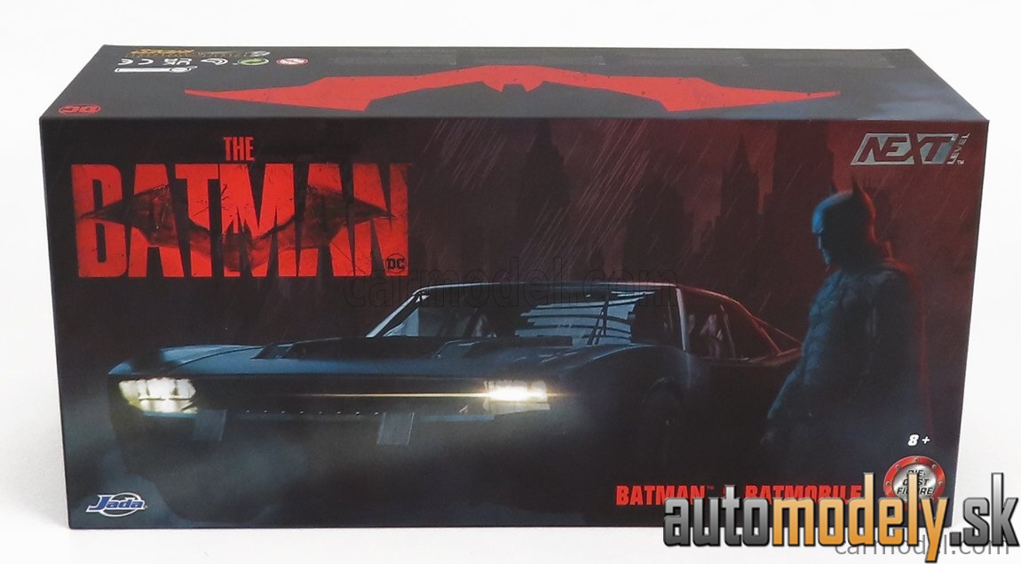 Jada - BATMAN BATMOBILE WITH FIGURE 2022 THE BATMAN MOVIE CHROME - 1:24