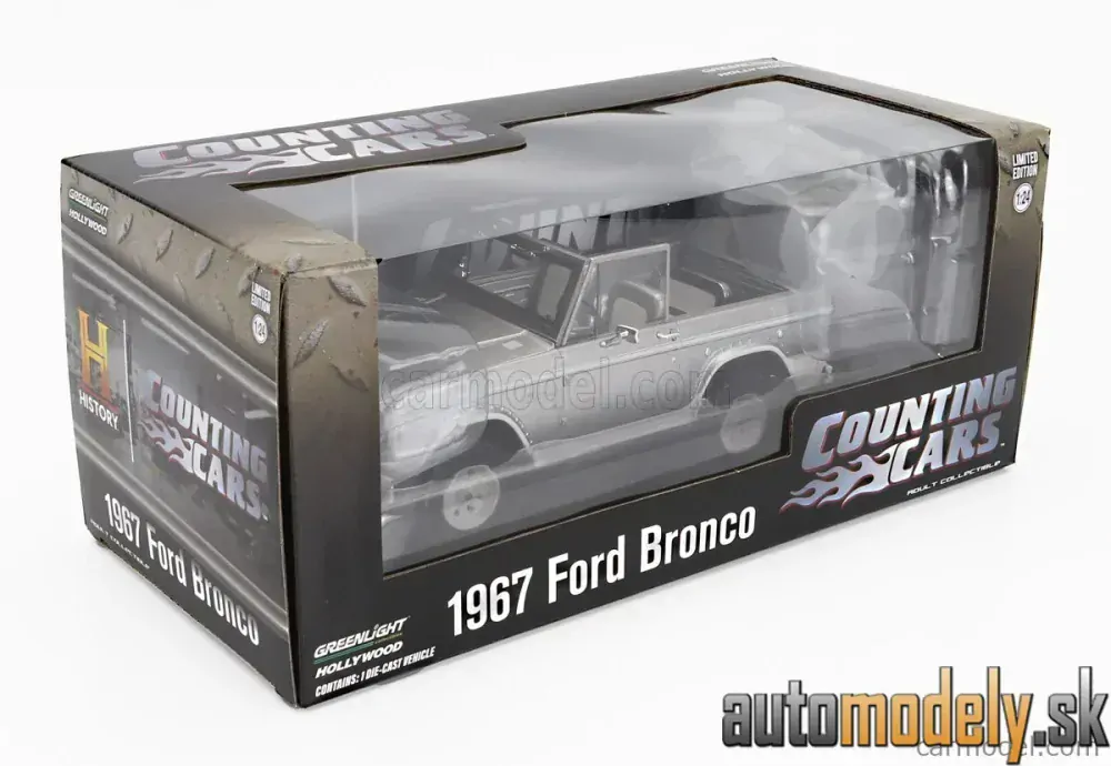 GreenLight - FORD BRONCO 1967 COUNTING CARS SILVER - 1:24