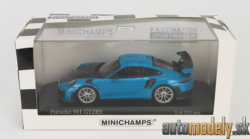 Minichamps - PORSCHE 911 991-2 GT2 RS COUPE 2018 SILVER RIMS - 1:43
