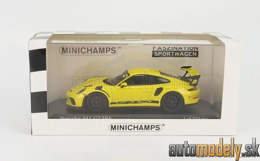 Minichamps - PORSCHE 911 991-2 GT3 RS COUPE 2018 BLACK RIMS - 1:43