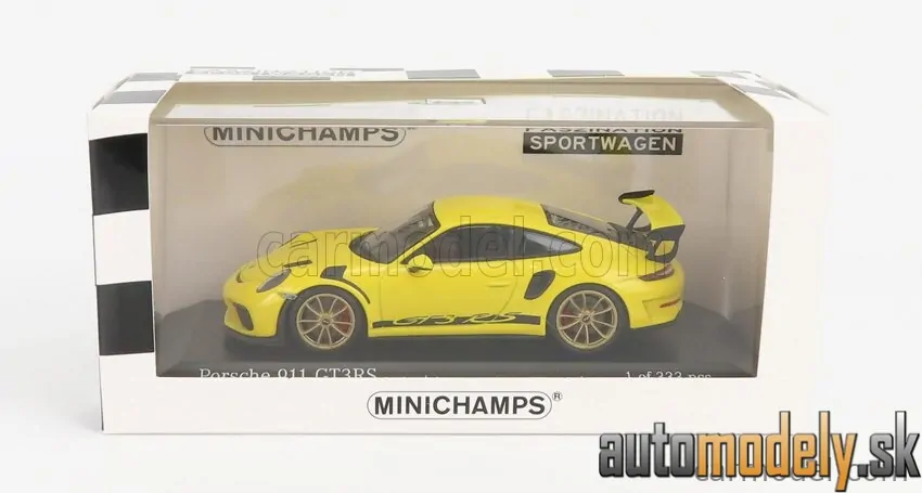 Minichamps - PORSCHE 911 991-2 GT3 RS COUPE 2018 GOLDEN RIMS - 1:43