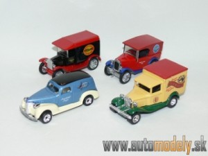 Matchbox Set MGB02-M - 4 Cars - Model Ford T + Model Ford A + Austin Mini Van + Chevy Sedan