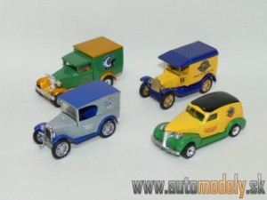 Matchbox Set MGB06-M - 4 Cars - Model Ford T + Model Ford A + Austin Mini Van + Chevy Sedan