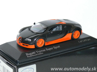 Minichamps - Bugatti Veyron Super Sport 2010 Carbon/Orange - 1:43