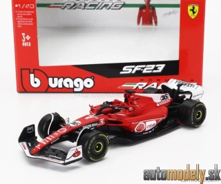 Bburago - FERRARI - F1 SF-23 TEAM SCUDERIA FERRARI N 16 2nd LAS VEGAS USA GP 2023 CHARLES LECLERC - 1:43