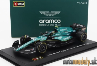 Bburago - ASTON MARTIN - F1 AMR23 TEAM ARAMCO COGNIZANT N 14 SEASON 2023 FERNANDO ALONSO - 1:43