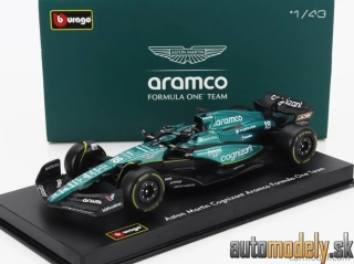 Bburago - ASTON MARTIN - F1 AMR23 TEAM ARAMCO COGNIZANT N 18 SEASON 2023 LANCE STROLL - 1:43